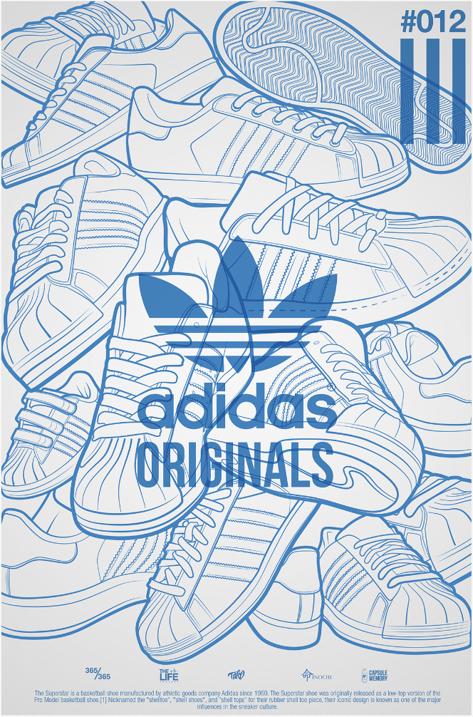 Adidas Originals Superstar 80s NYC exhibit